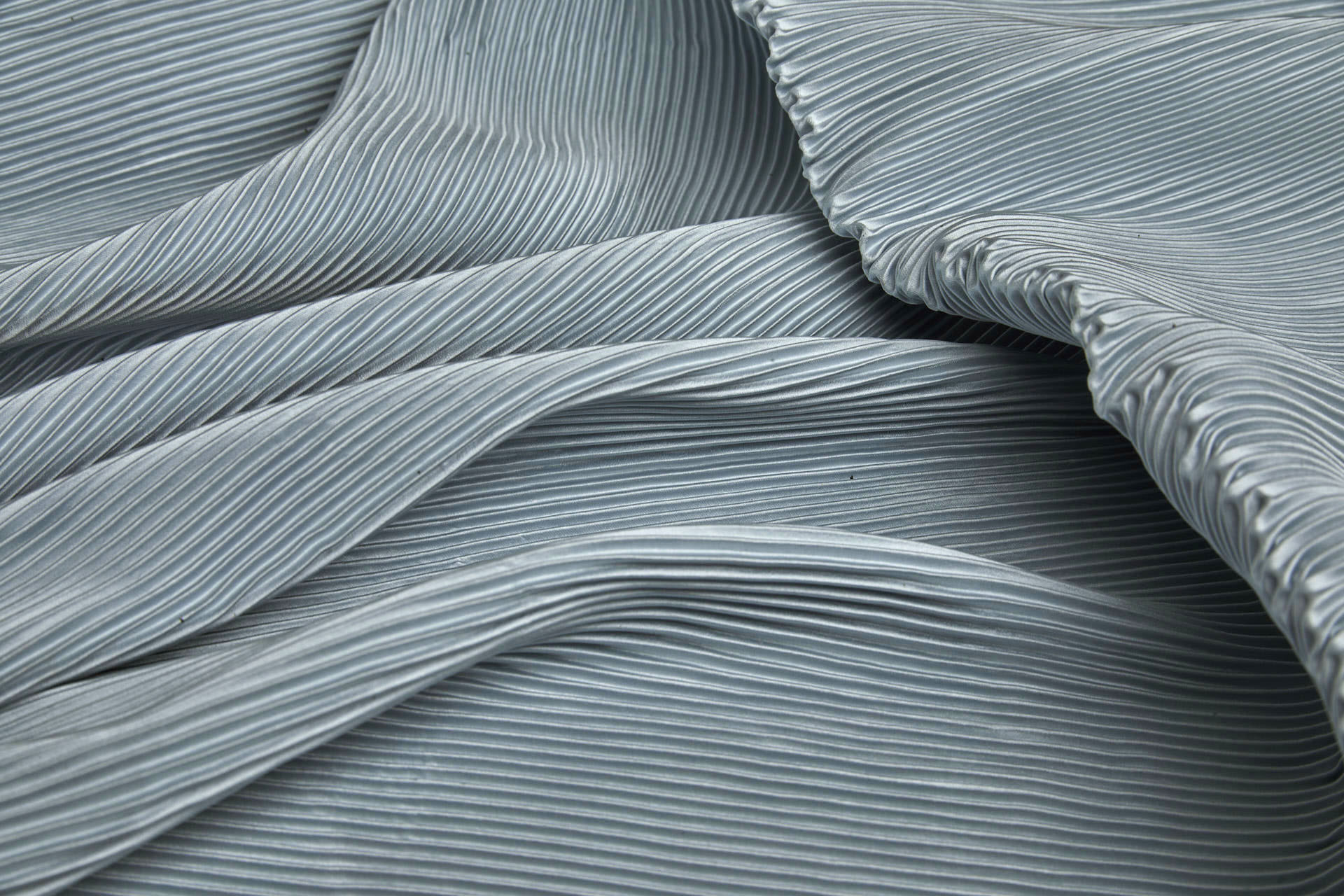 Pleated Fabric - Baby Blue - 0.85m Piece, image 2 of 9