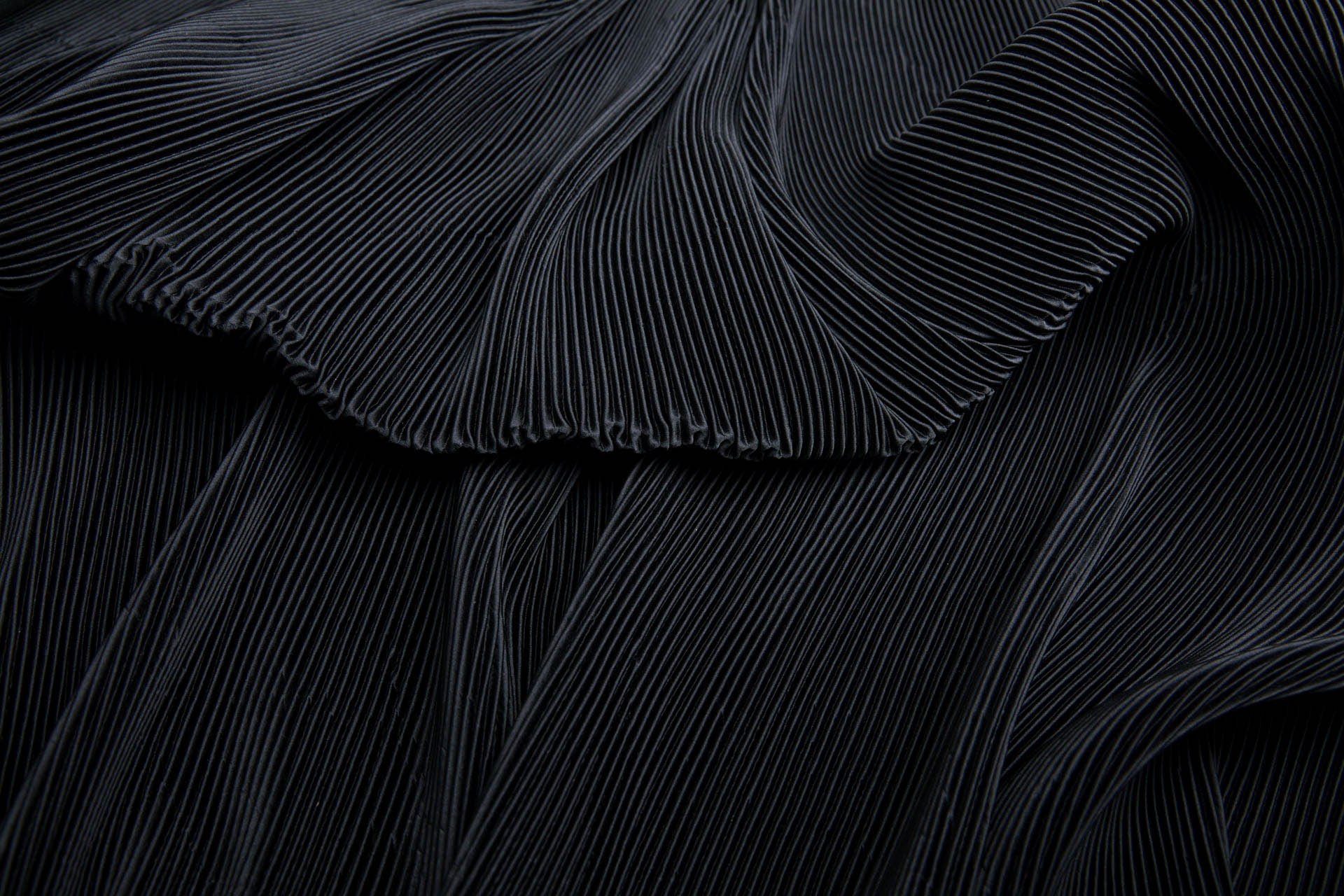 Pleated Fabric - Black, image 4 of 13