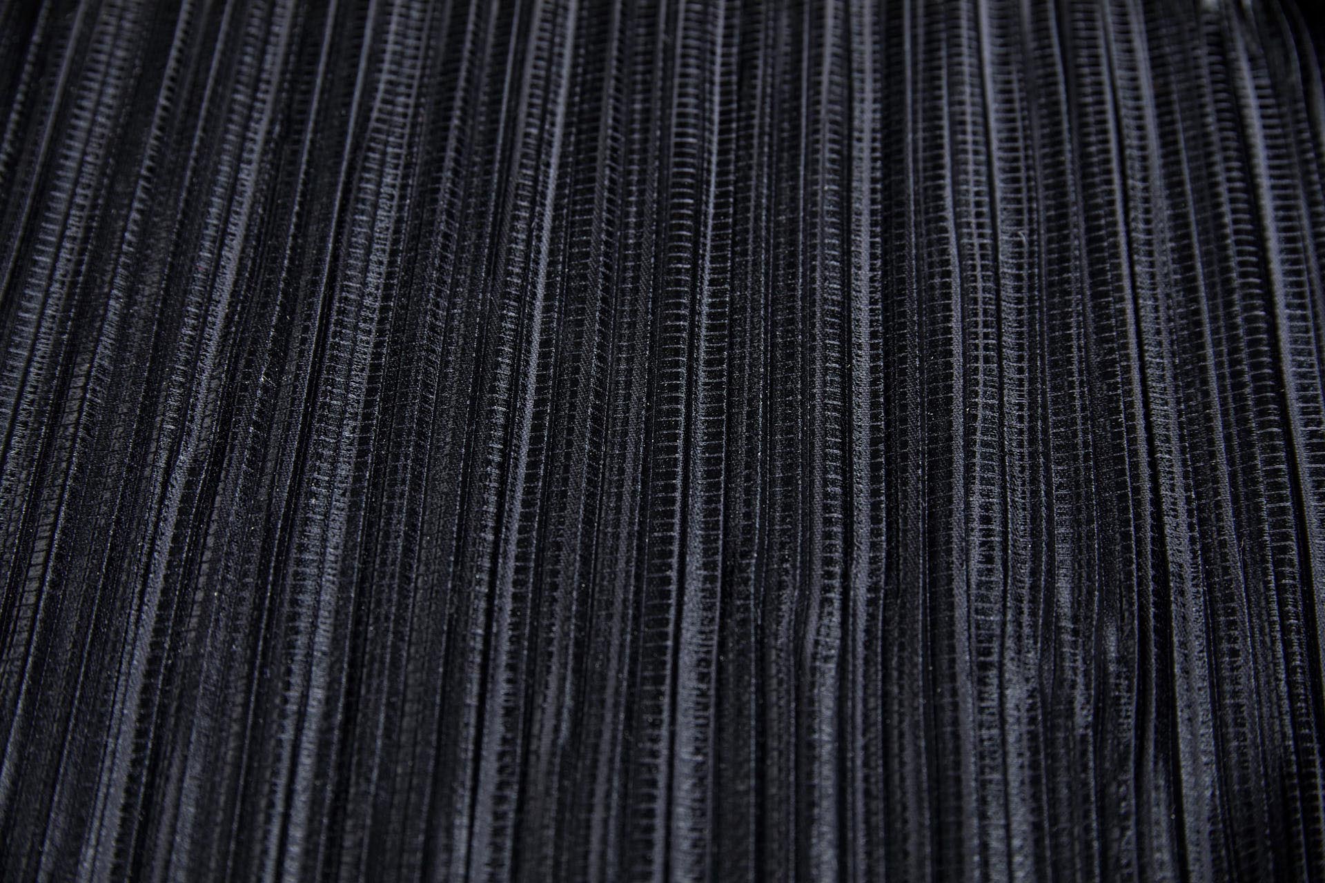 Pleated & Foiled Fluid Lamé - Black fabric, image 5 of 7