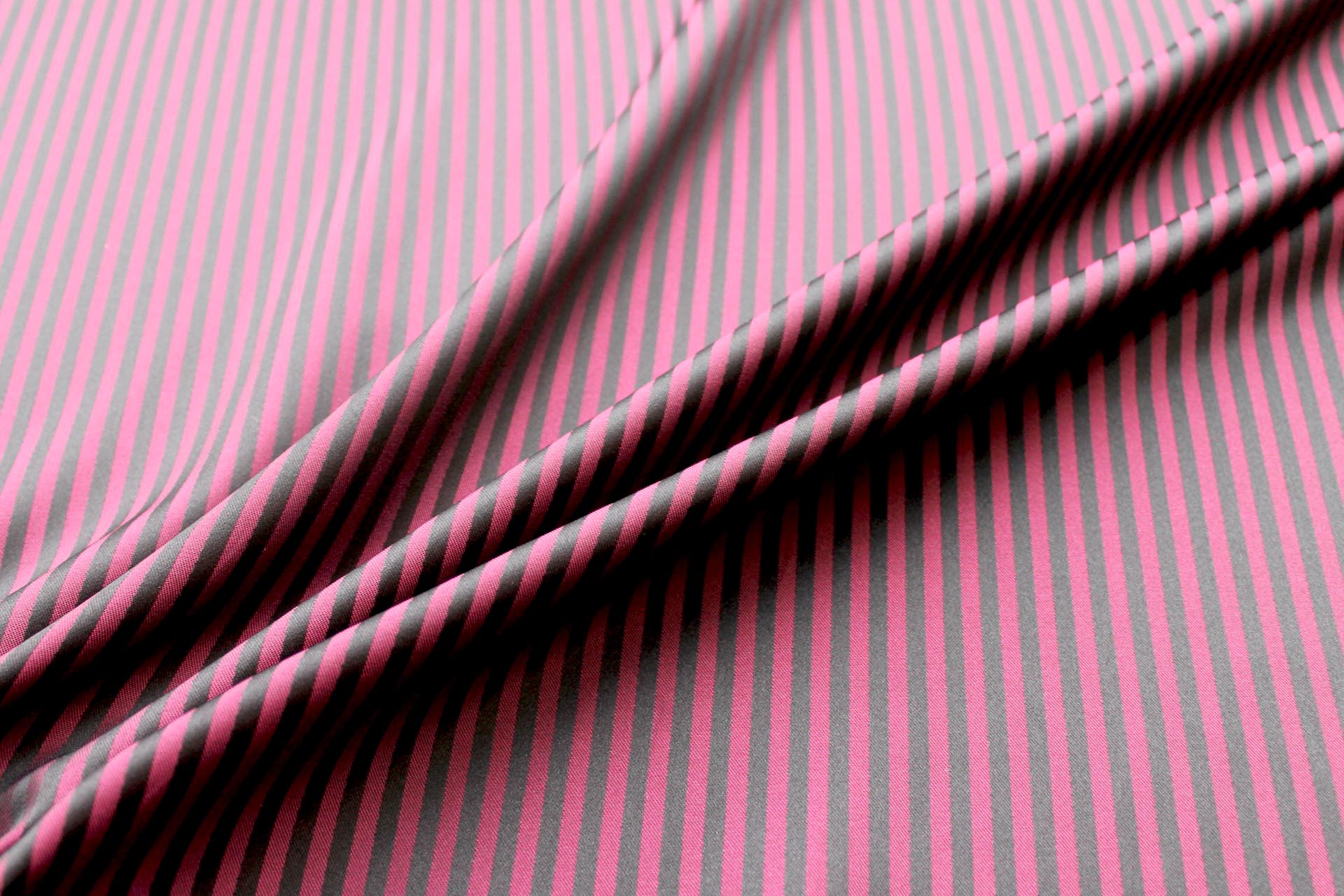 Plum and Black Stripe Polyester fabric, image 5 of 7