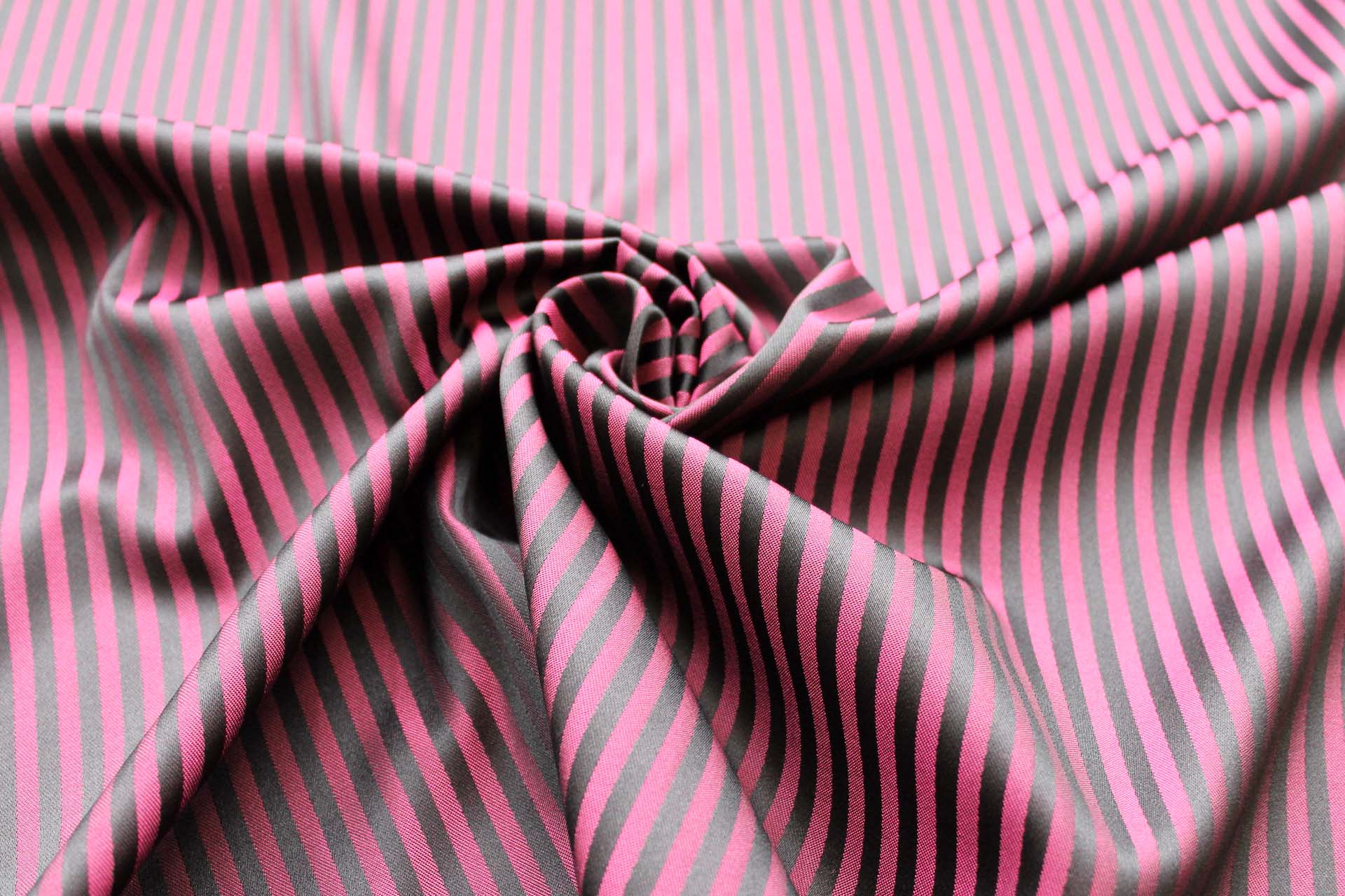 Plum and Black Stripe Polyester fabric, image 6 of 7