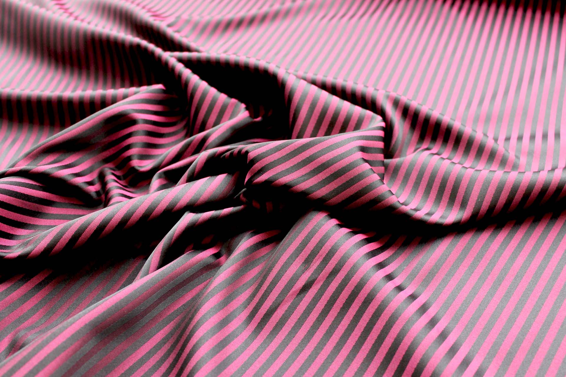 Plum and Black Stripe Polyester fabric, image 7 of 7