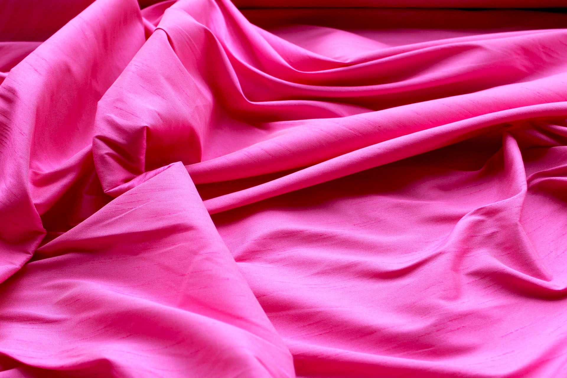 Poly Taffeta - Hot Pink fabric, image 2 of 5