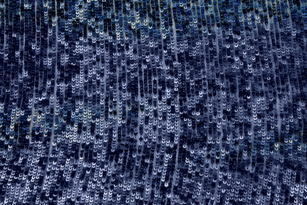 Overlapping Micro Sequin On Silk Chiffon - Navy fabric, image 5 of 7