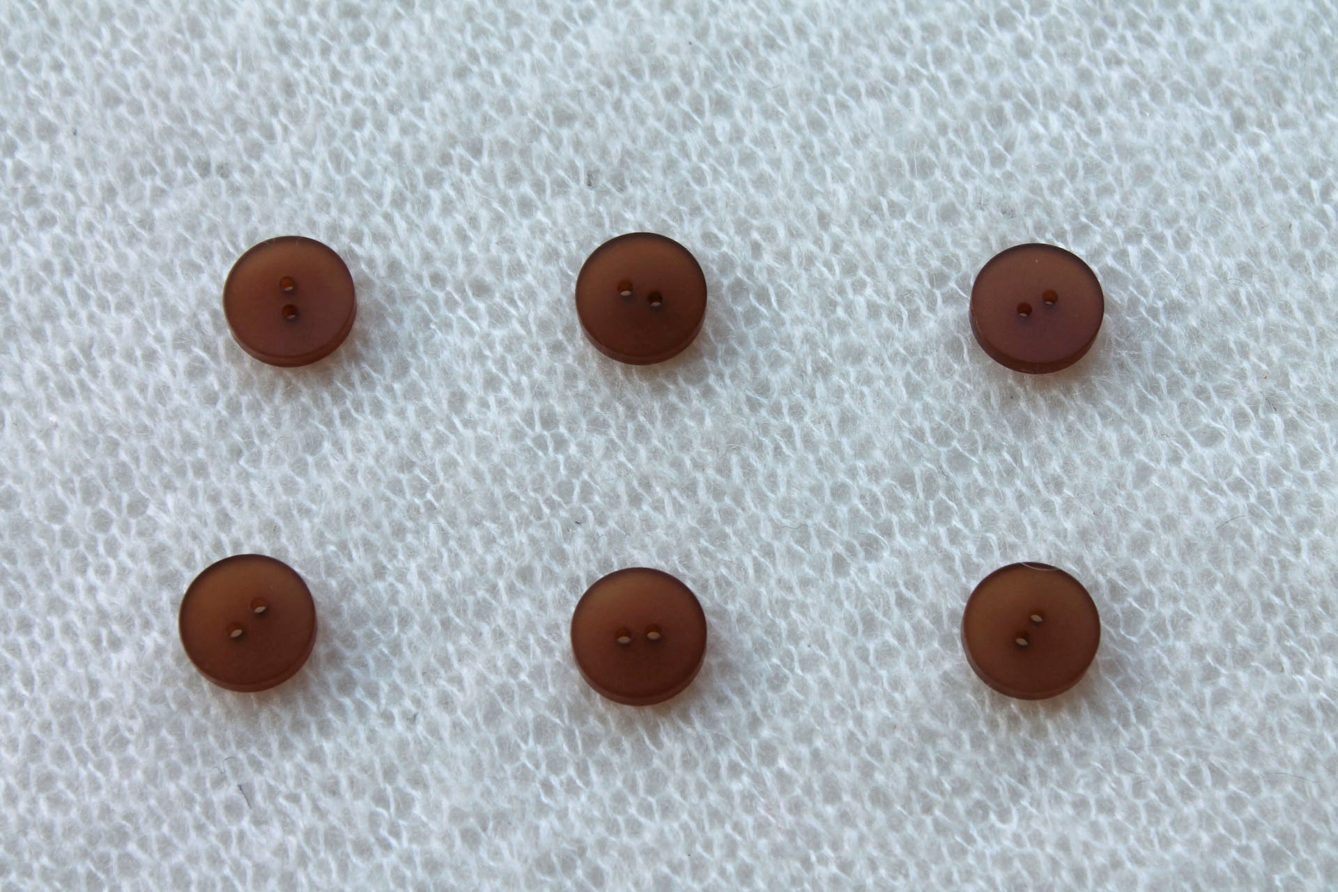 Semi-transparent Coffee Brown Resin Button - 1.4cm, image 4 of 4