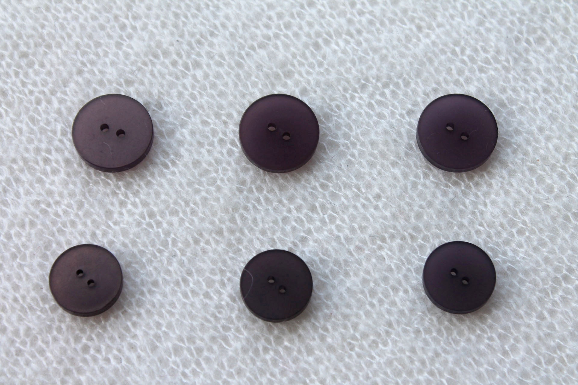 Semi-transparent Deep Purple Resin Button - 1.9cm, image 2 of 4