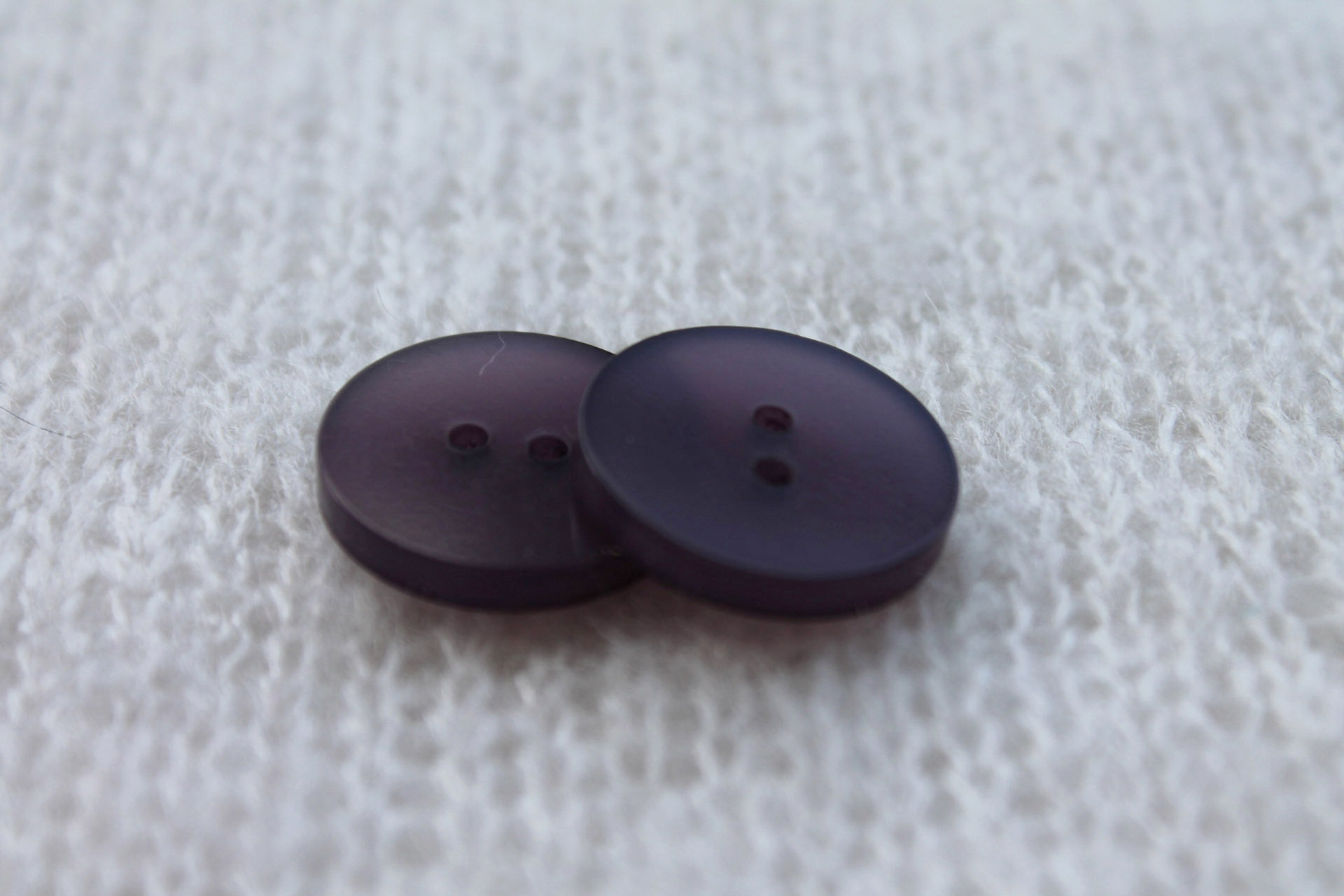 Semi-transparent Deep Purple Resin Button - 1.9cm, image 3 of 4