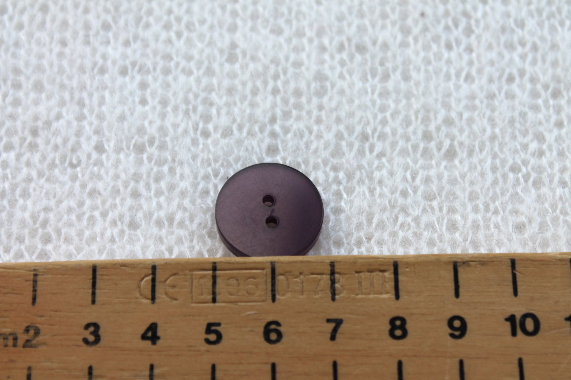 Semi-transparent Deep Purple Resin Button - 1.9cm, image 4 of 4