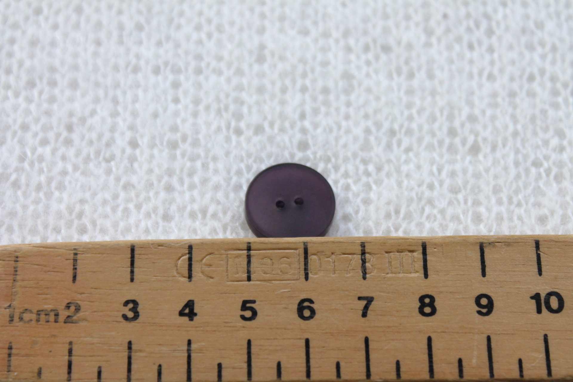 Semi-transparent Deep Purple Resin Button - 1.6cm, image 4 of 4
