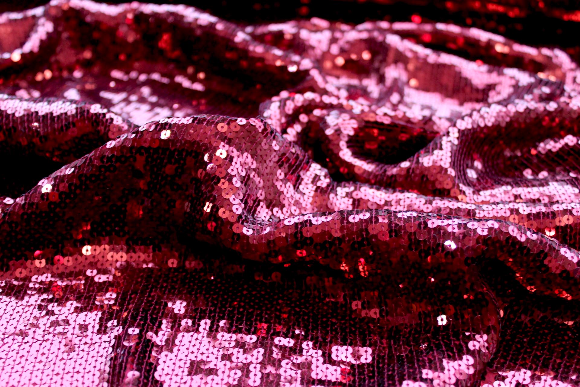 Sequin On Chiffon - Burgundy fabric, image 4 of 8