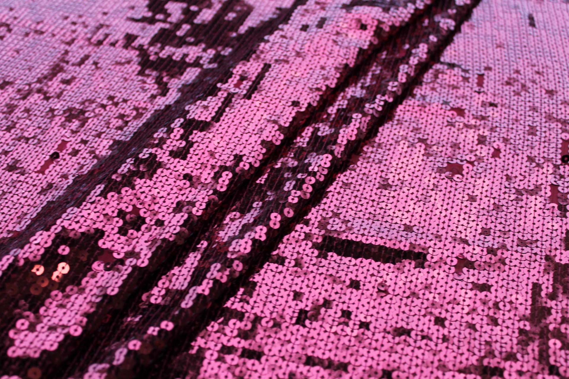 Sequin On Chiffon - Burgundy fabric, image 6 of 8