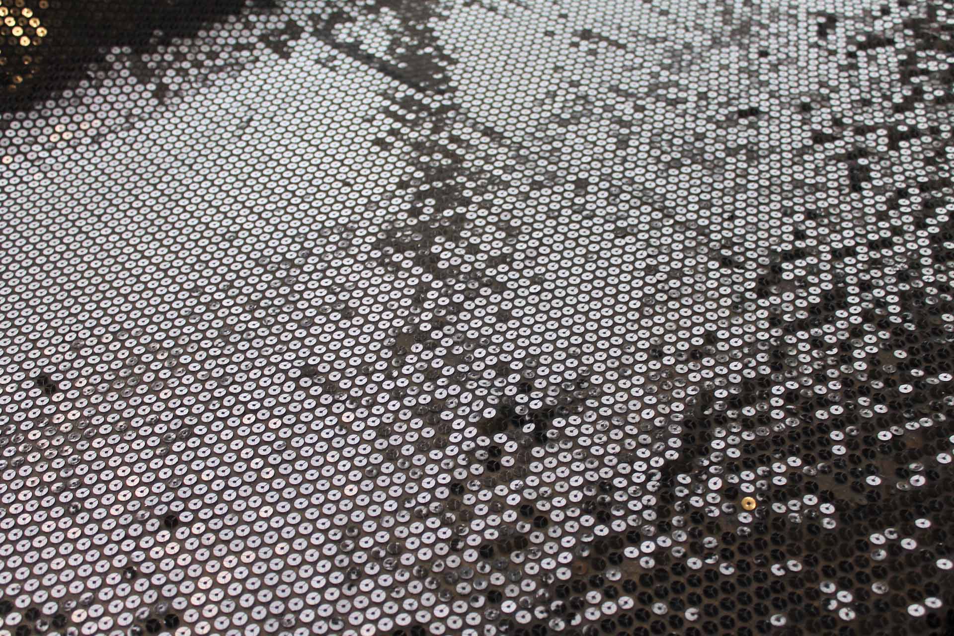 Sequin On Nylon Chiffon - Black fabric, image 5 of 8