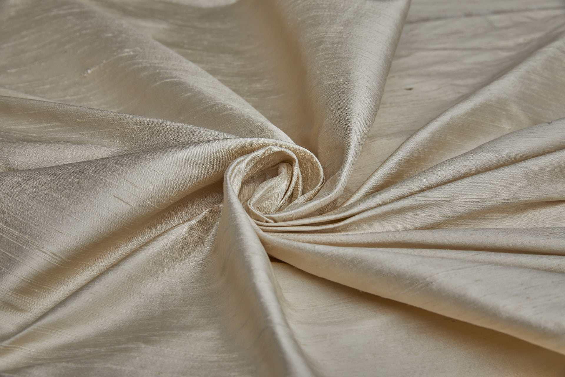 Textured Silk Dupion - Cream - 112cm wide fabric