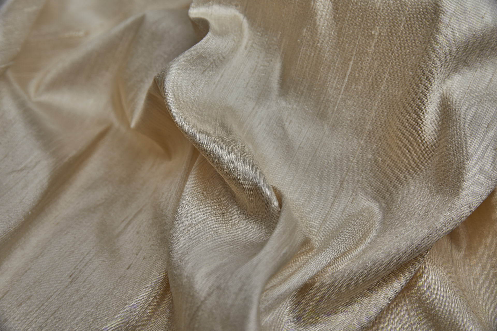 Textured Silk Dupion - Cream - 112cm wide fabric, image 7 of 7