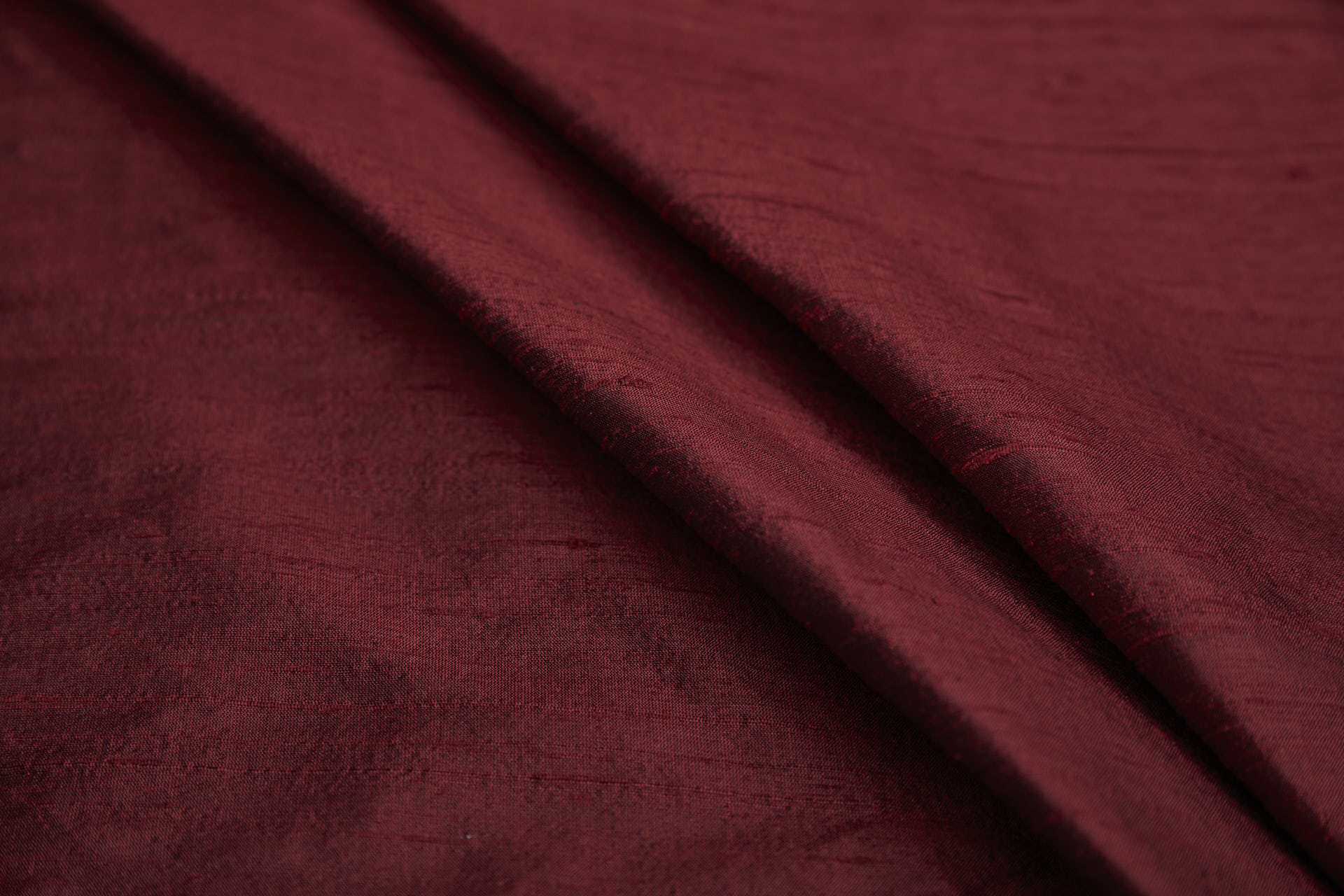 Textured Silk Dupion - Dark Red shot Black fabric, image 7 of 9