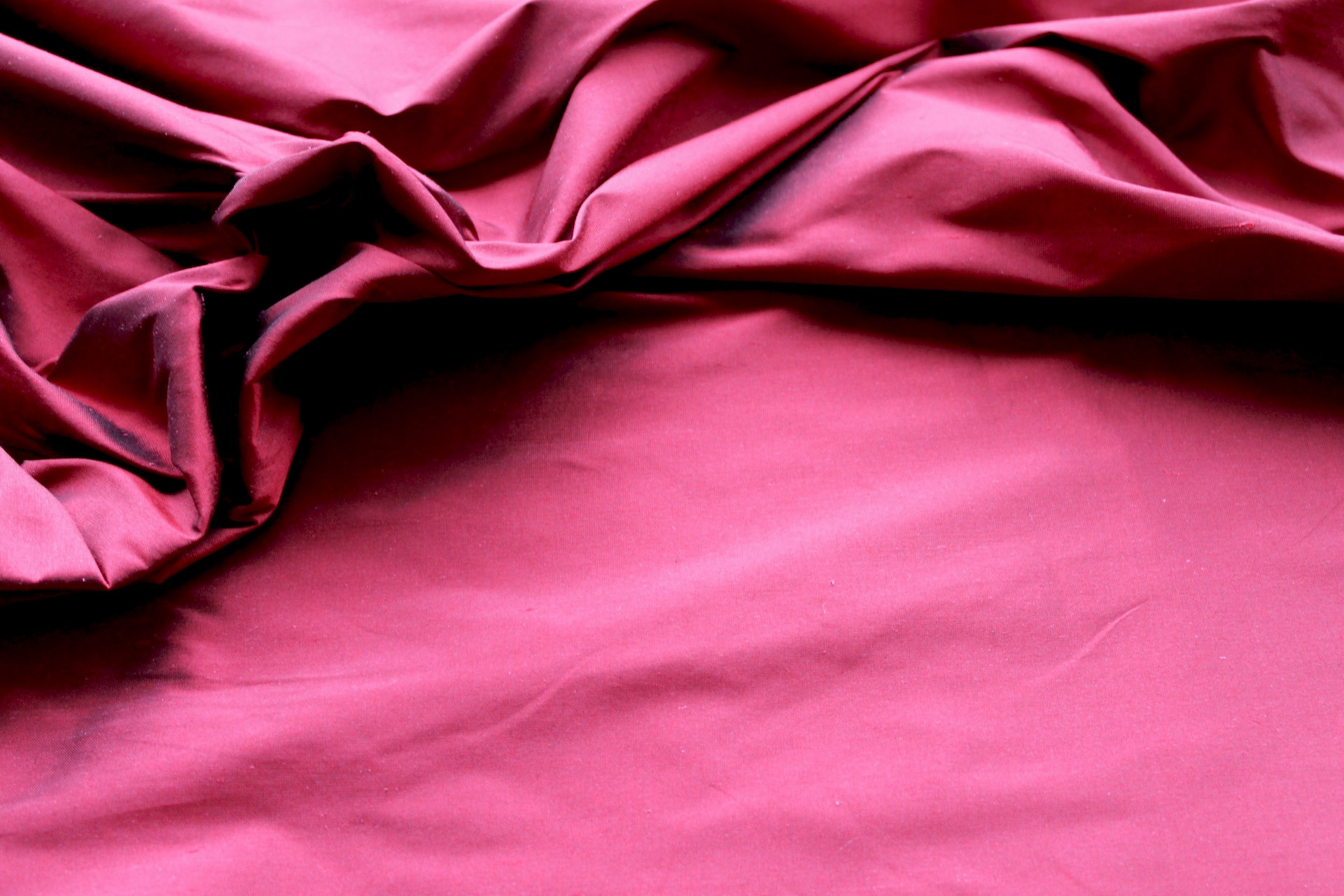 Silk Dupion - Deep Red - B23 fabric, image 3 of 6