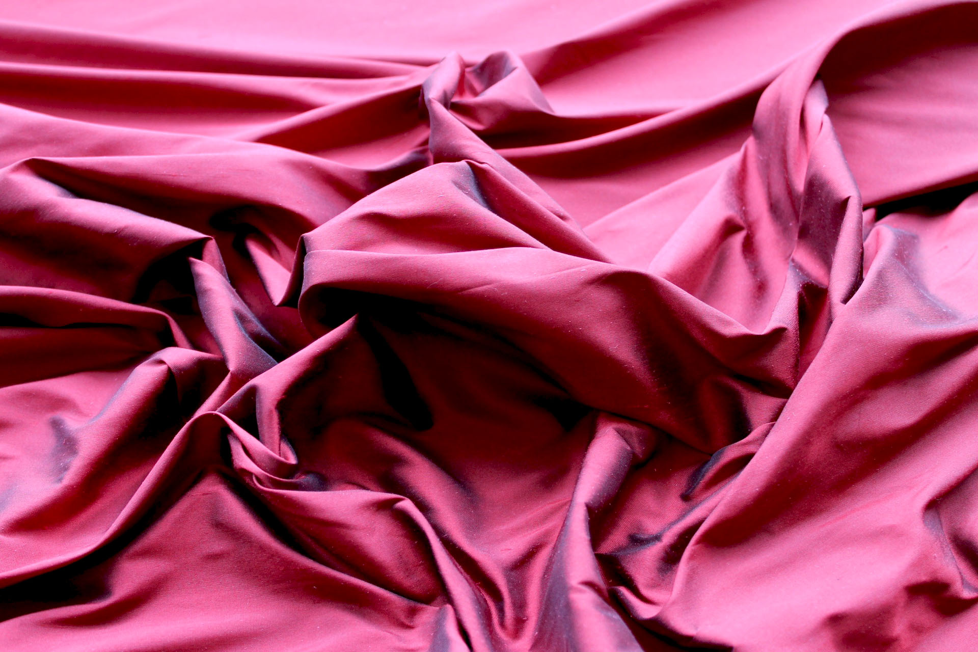 Silk Dupion - Deep Red - B23 fabric, image 5 of 6
