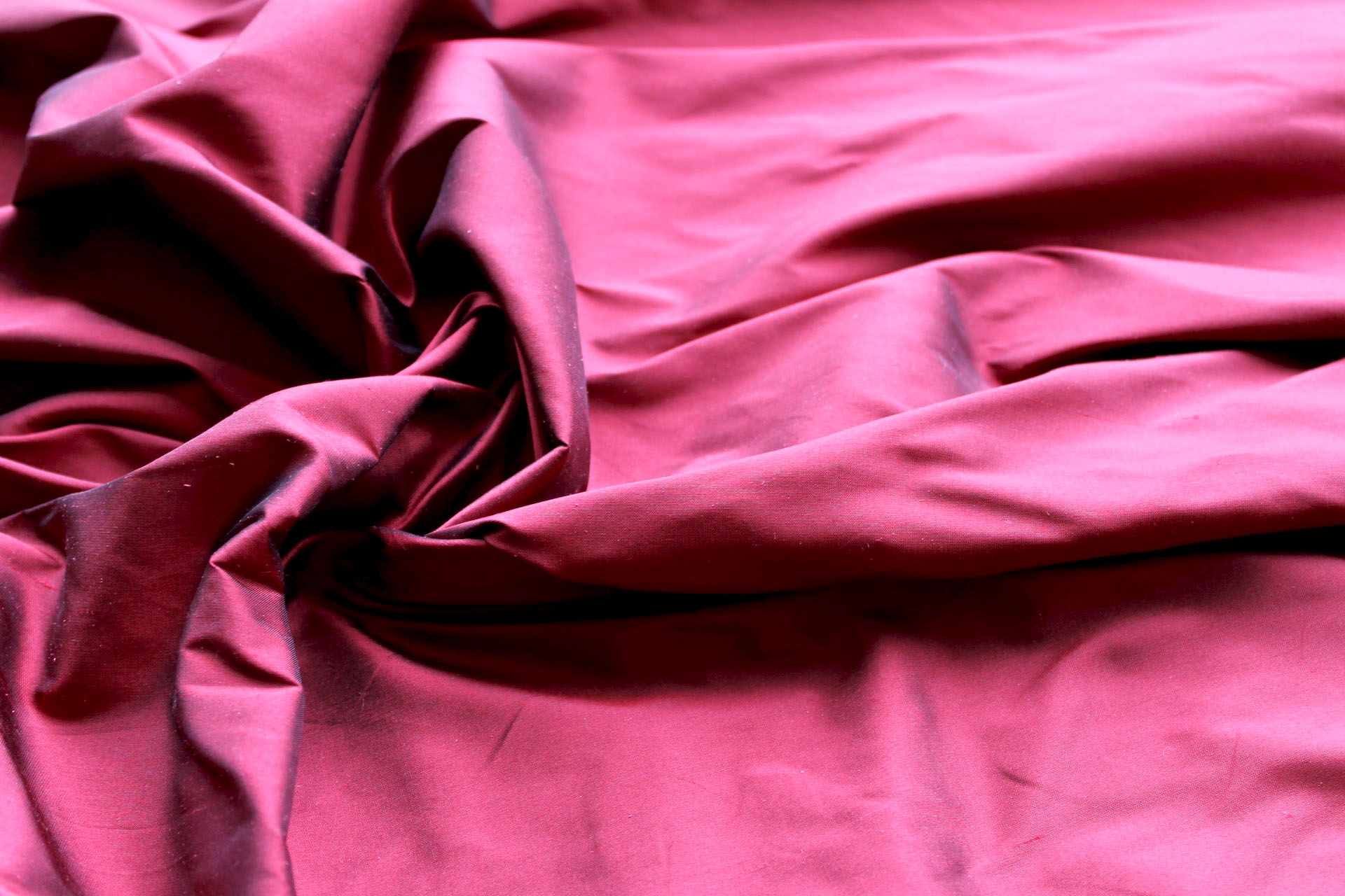 Silk Dupion - Deep Red - B23 fabric, image 6 of 6