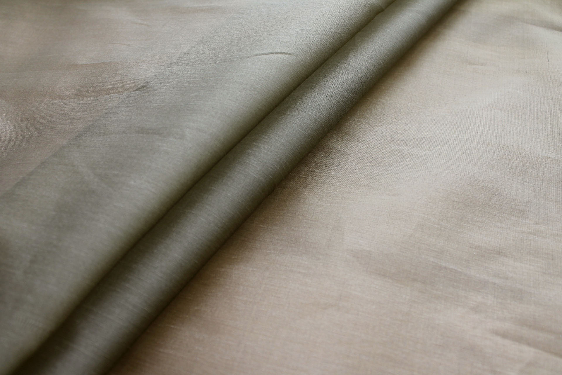 Silk Organza - Olive Shot Black fabric, image 5 of 6