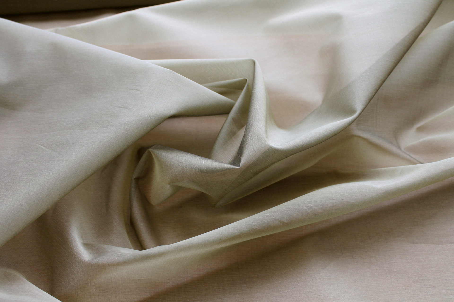 Silk Organza - Olive Shot Black fabric, image 6 of 6