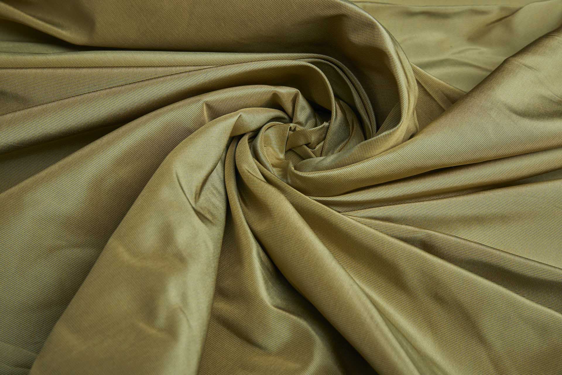 Heavy Weight Silk Taffeta - 3-Tone - Yellow, Turquoise and Gold fabric