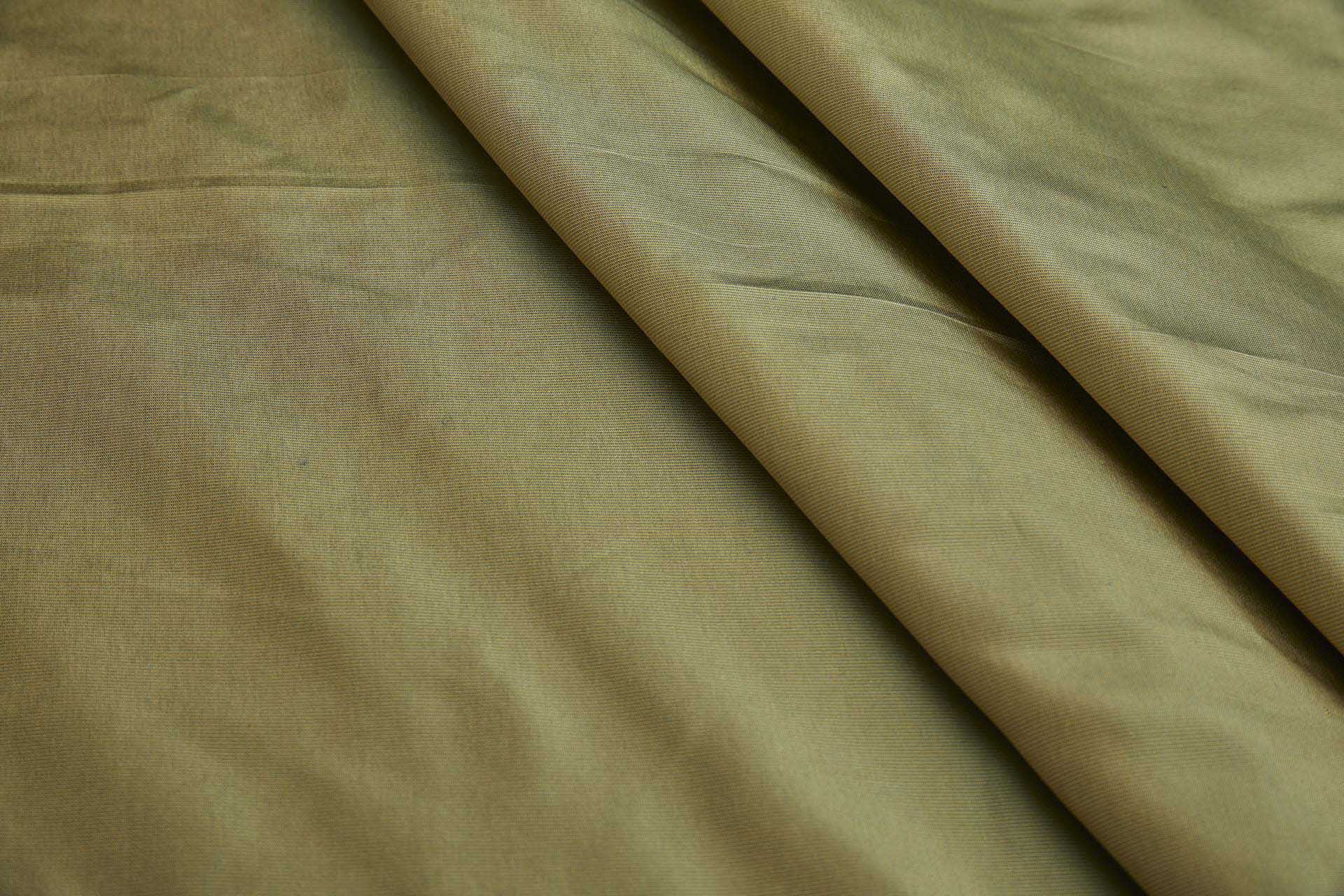 Heavy Weight Silk Taffeta - 3-Tone - Yellow, Turquoise and Gold fabric, image 5 of 6