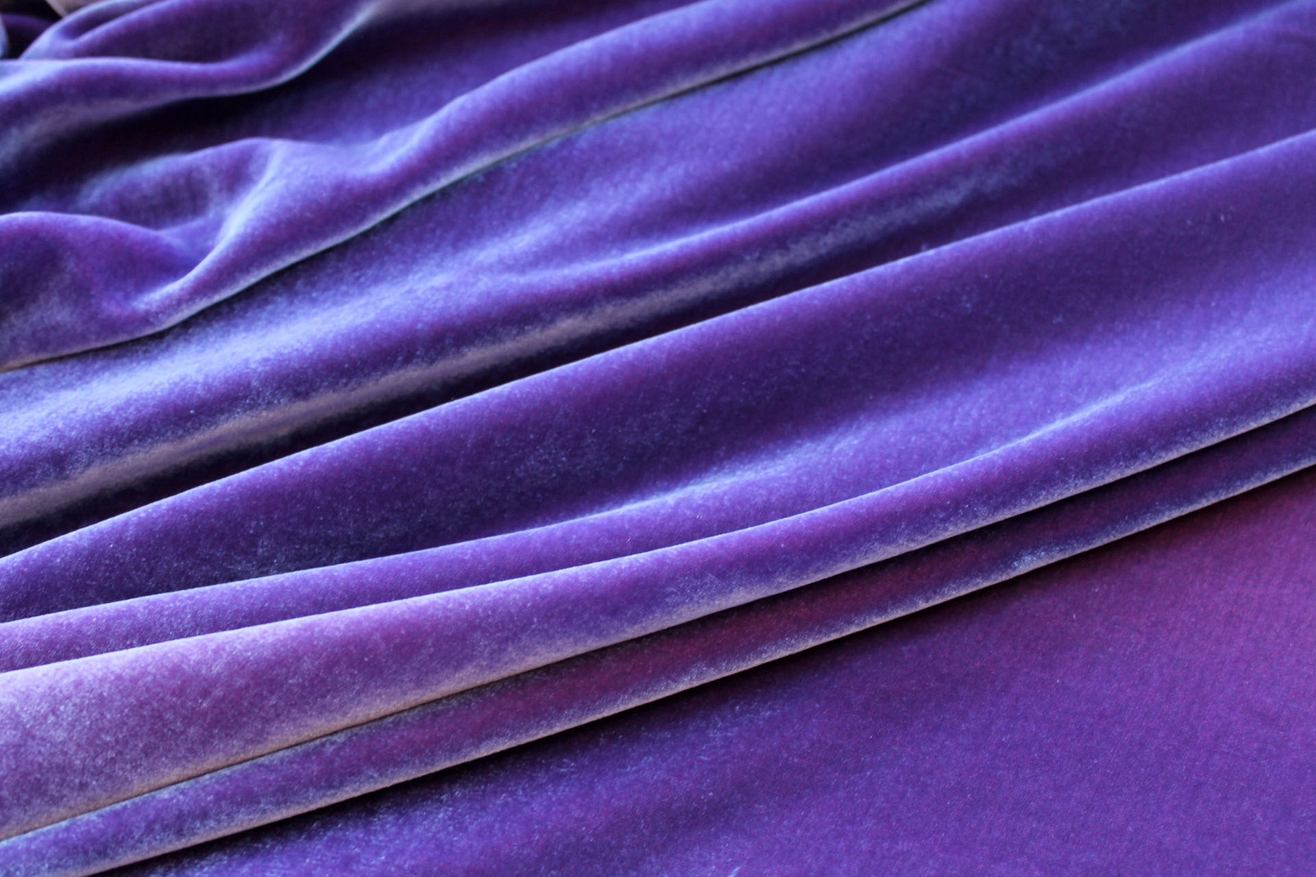 Silk Velvet - Purple Heart fabric, image 2 of 5
