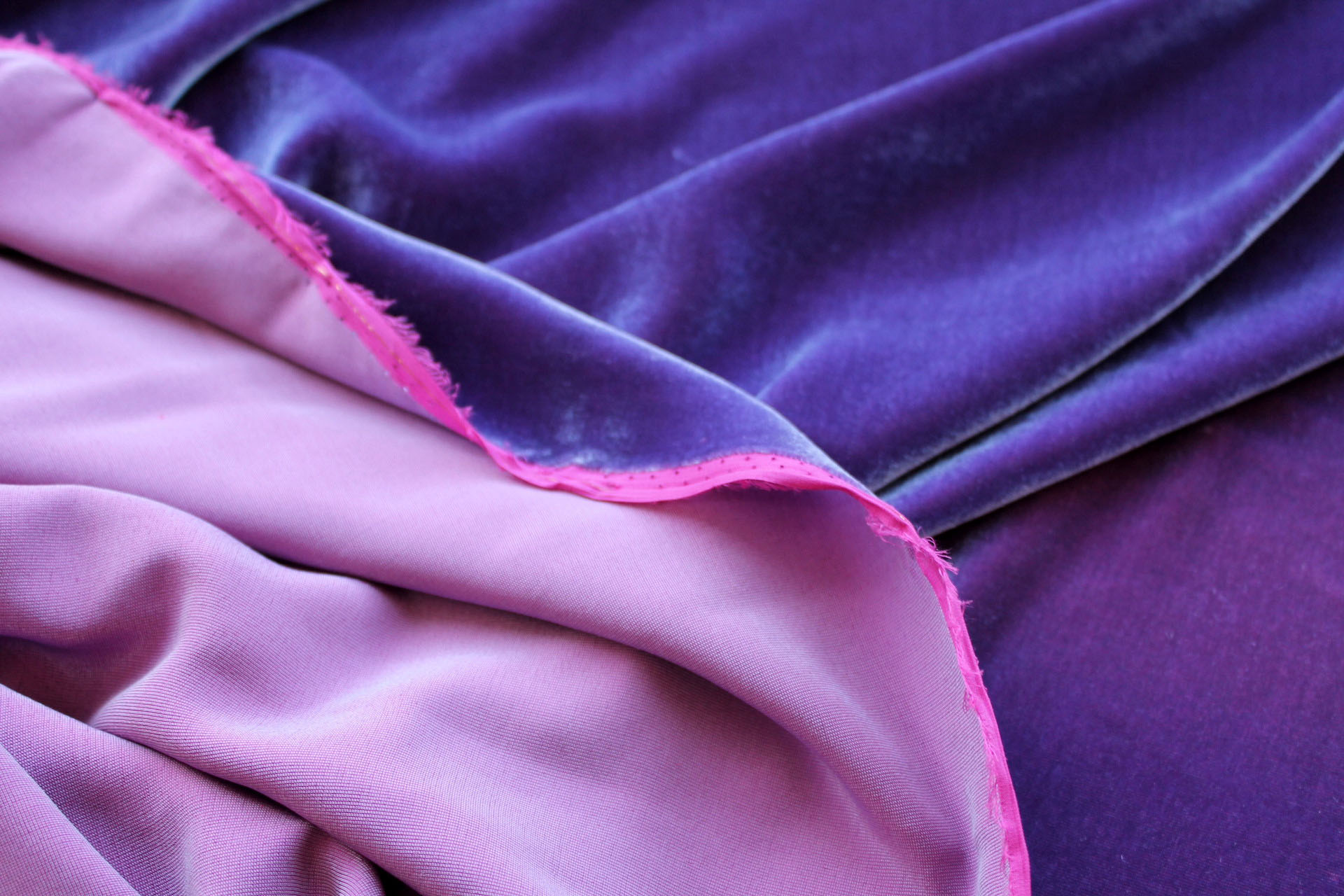 Silk Velvet - Purple Heart fabric, image 3 of 5