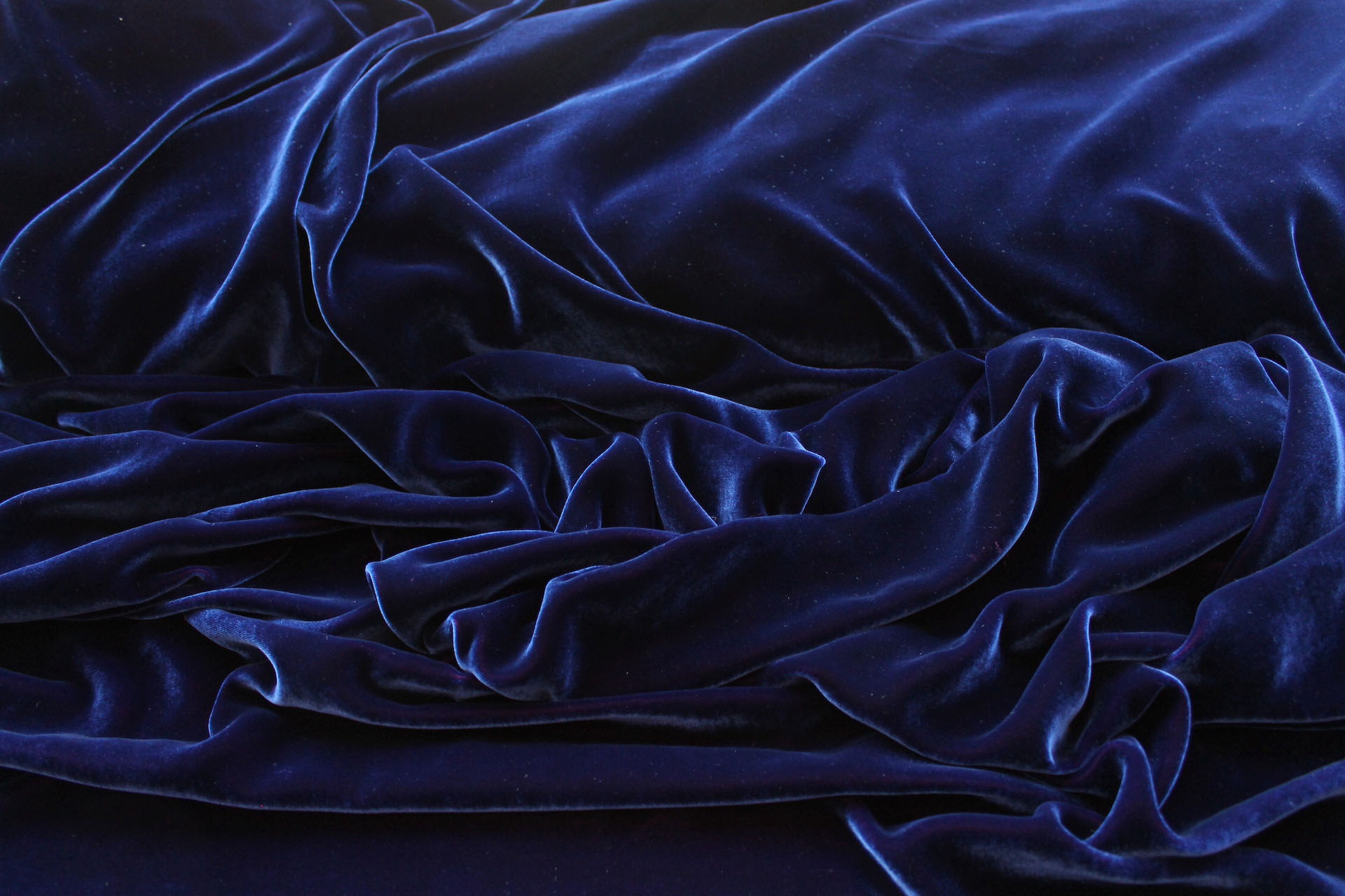 Silk Velvet - Royal Blue shot Magenta fabric, image 2 of 5