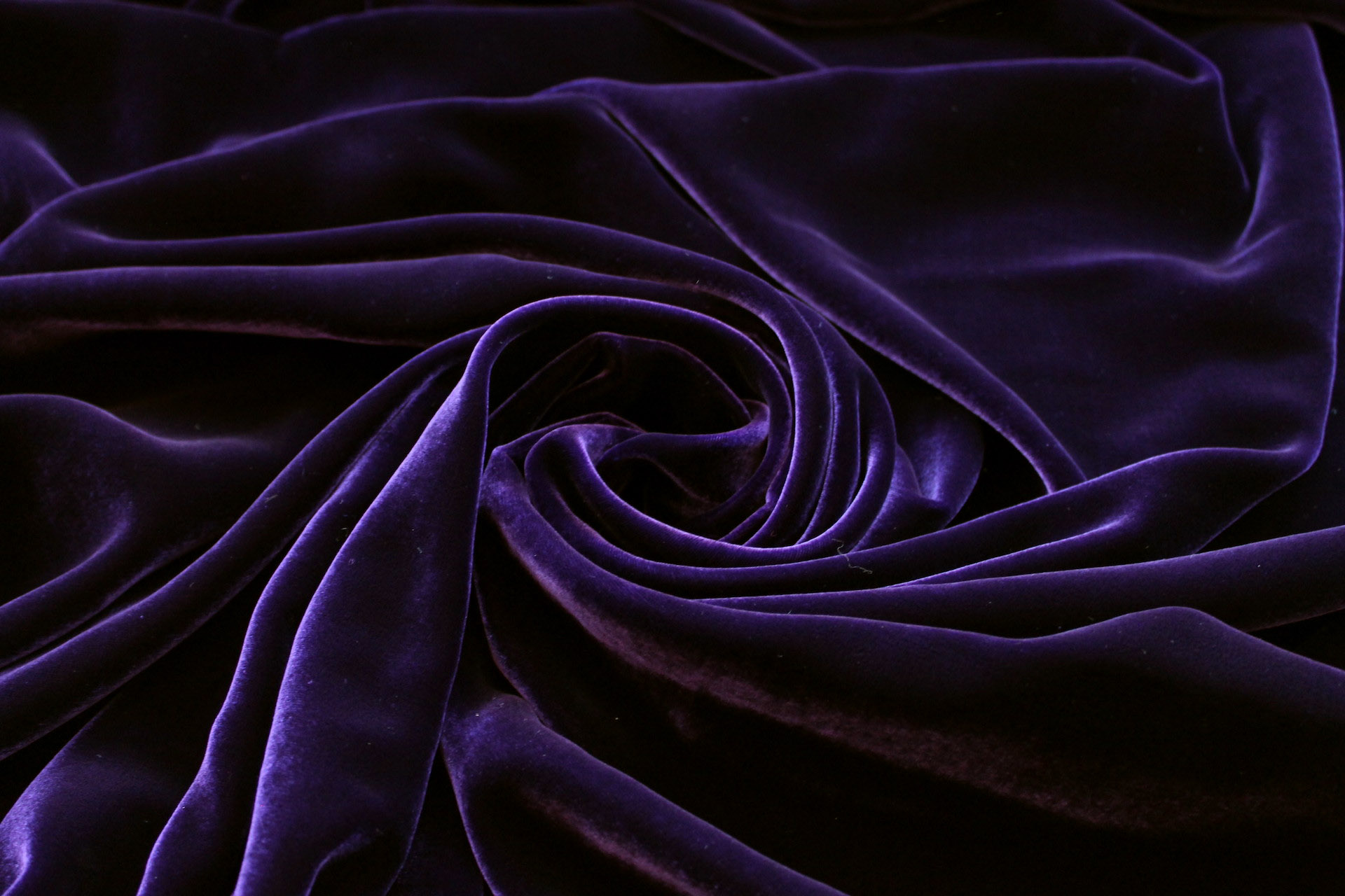 BACK IN STOCK - Silk Velvet - Royal Purple fabric