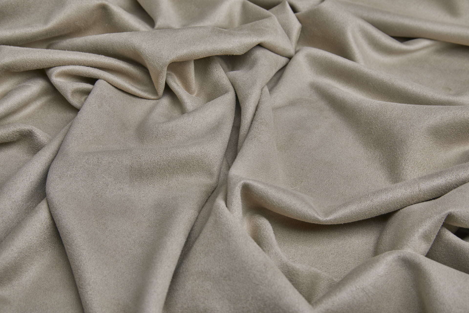 Soft Double Sided Stretch Suedette - Sandy Beige fabric, image 4 of 5