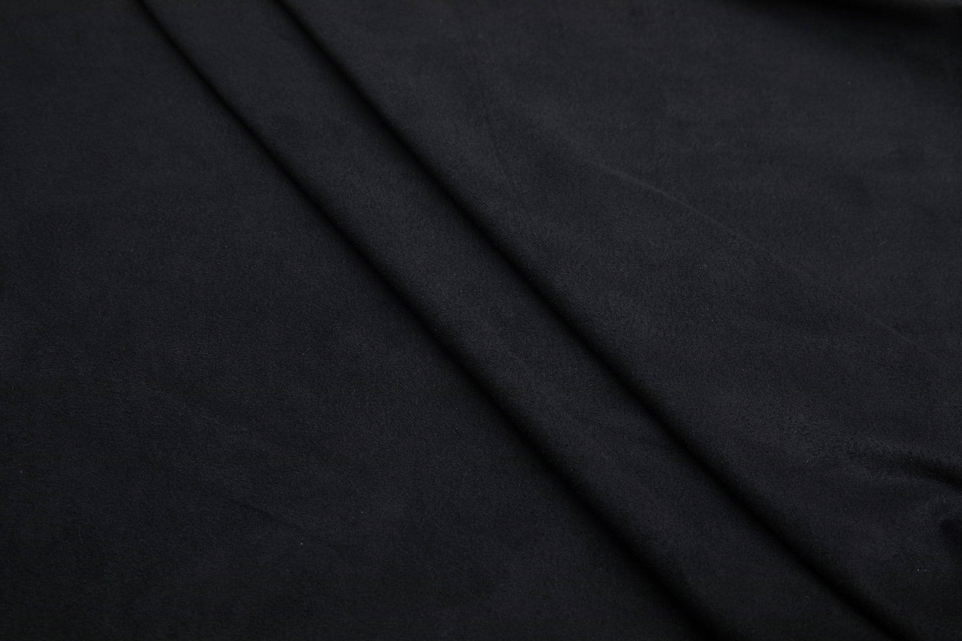 Soft Double Sided Stretch Suedette - Black fabric, image 4 of 5