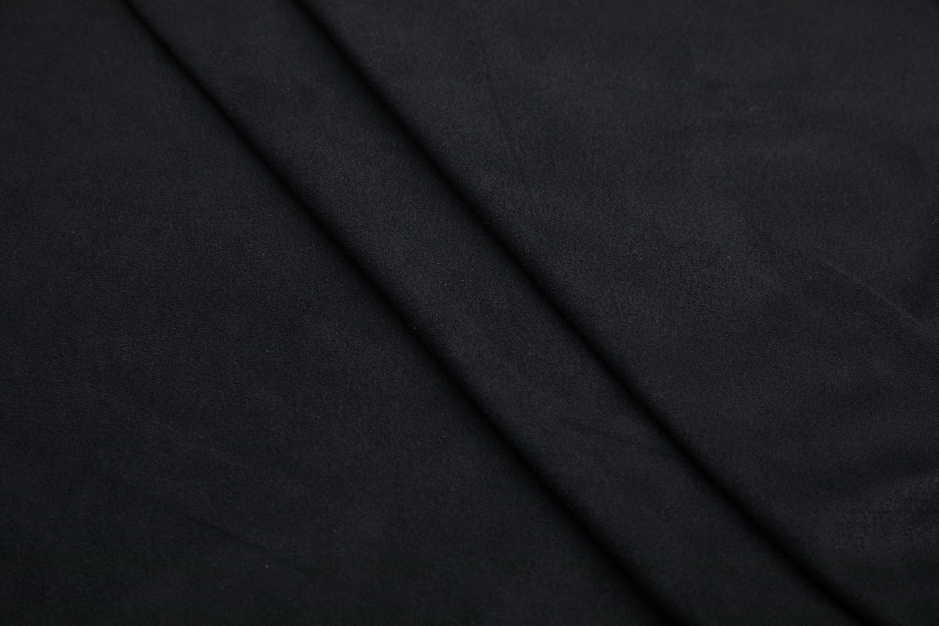 Soft Double Sided Stretch Suedette - Black fabric, image 5 of 5