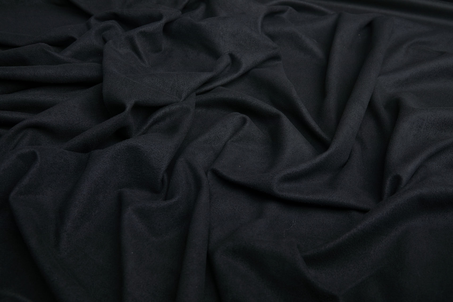 Soft Double Sided Stretch Suedette - Black fabric