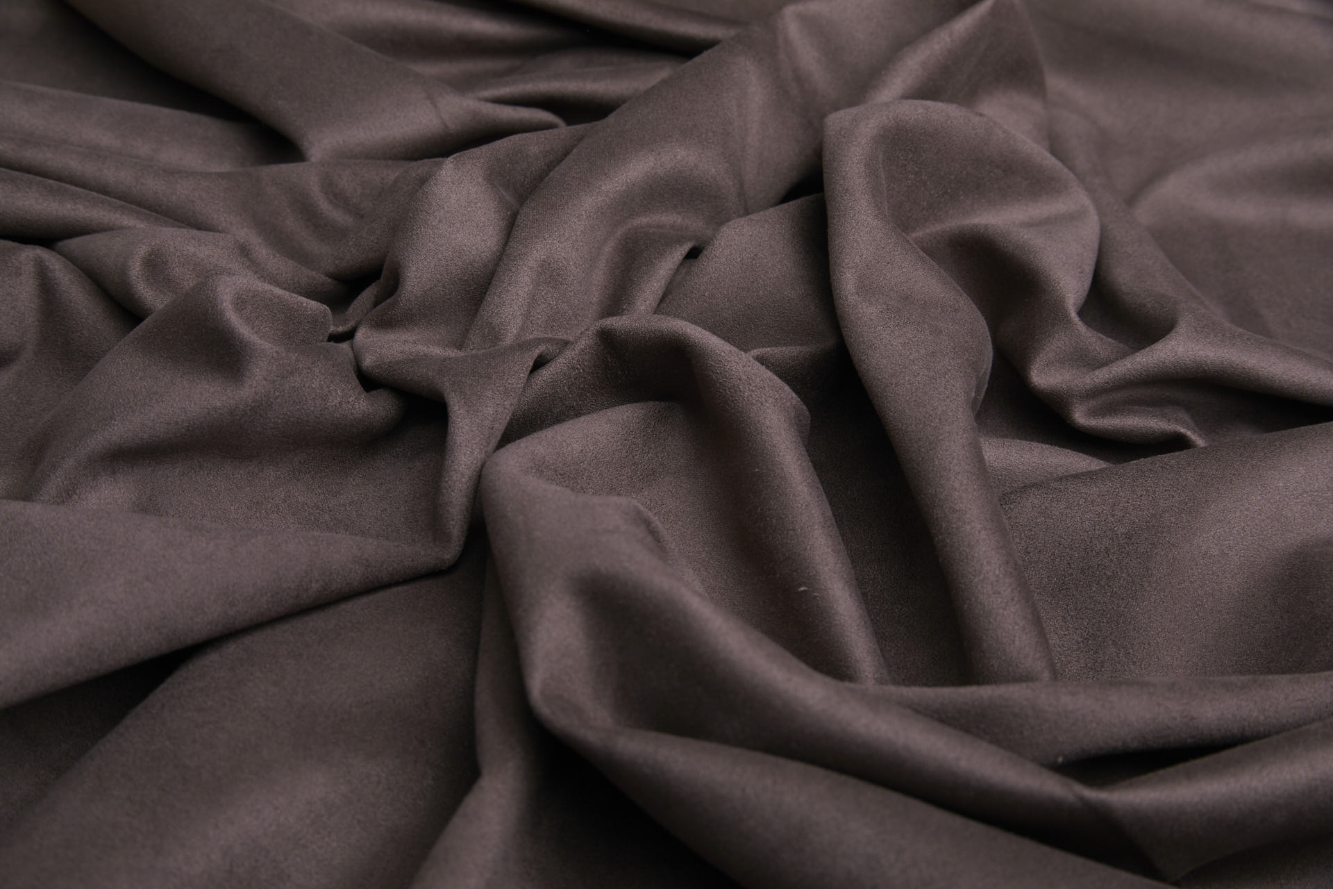 Soft Double Sided Stretch Suedette - Chocolate fabric, image 2 of 5