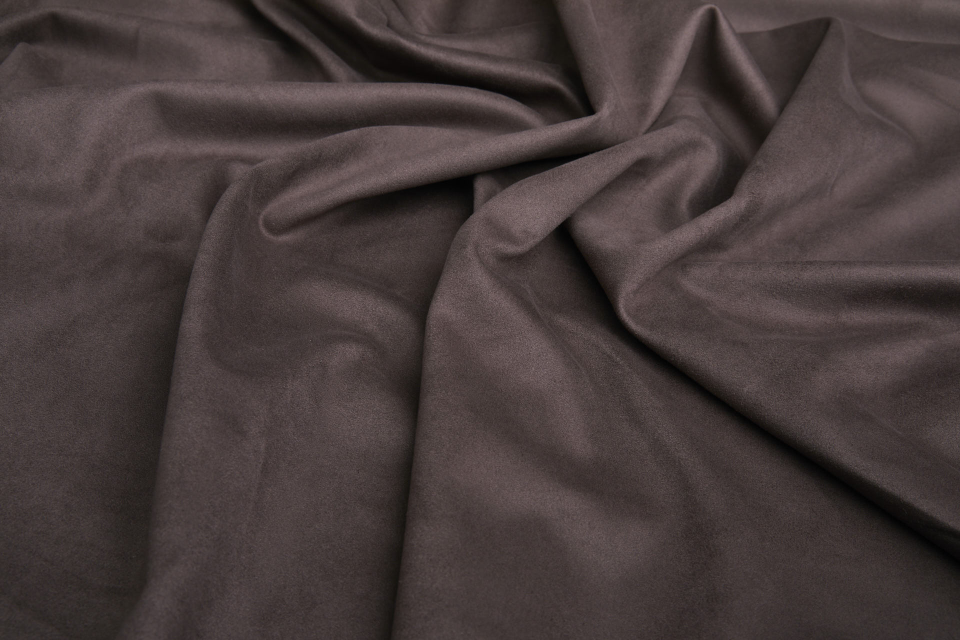 Soft Double Sided Stretch Suedette - Chocolate fabric, image 3 of 5