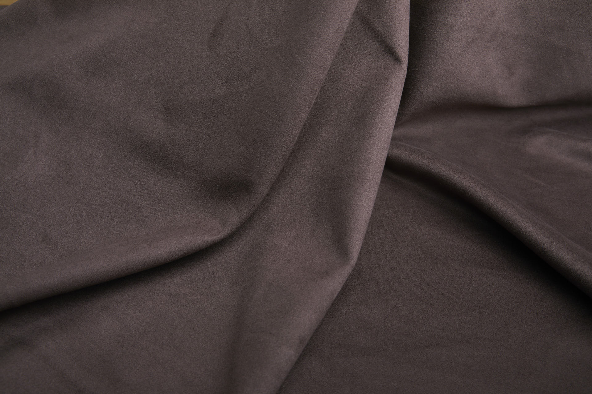 Soft Double Sided Stretch Suedette - Chocolate fabric, image 4 of 5