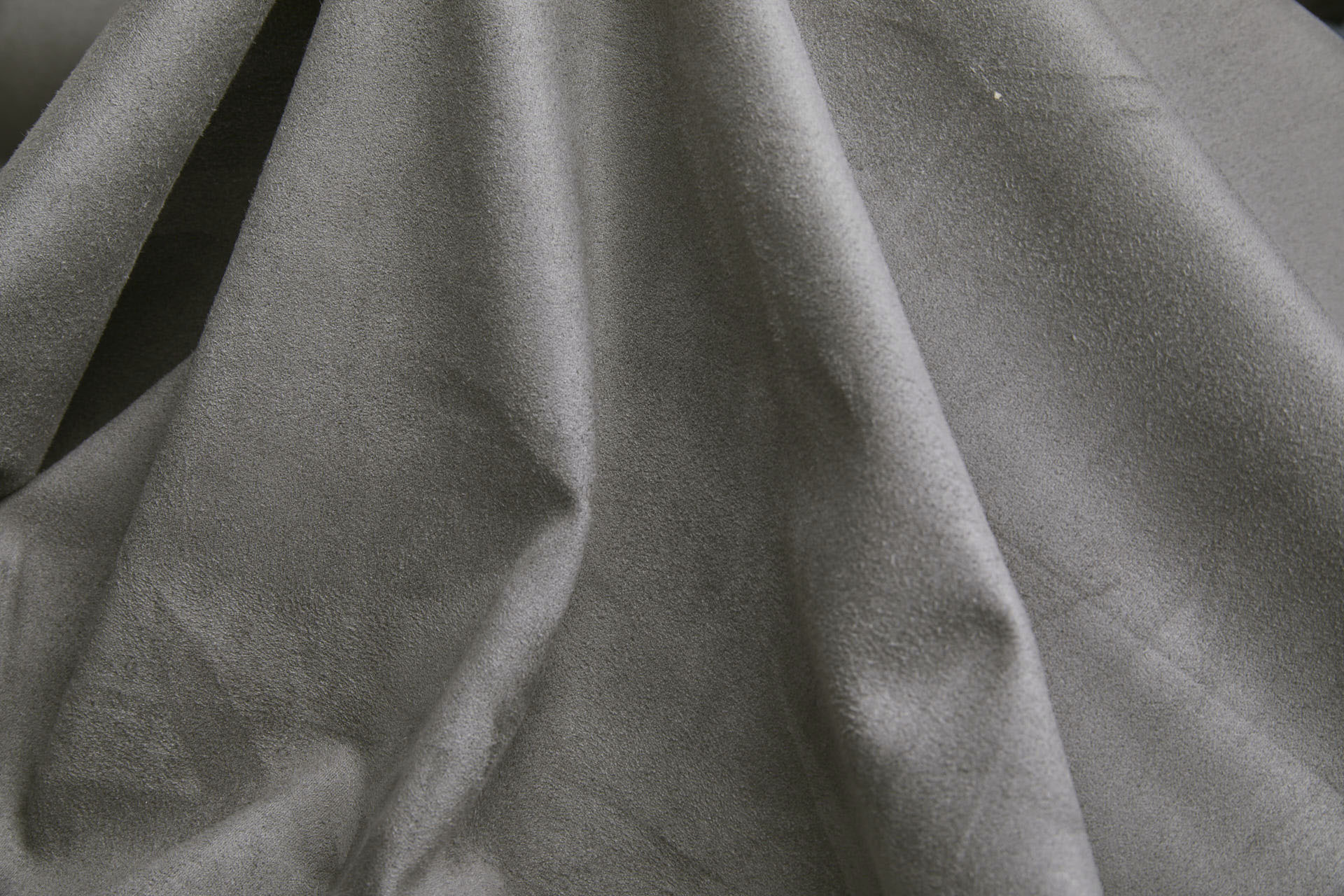 Soft Double Sided Stretch Suedette - Grey fabric, image 4 of 6