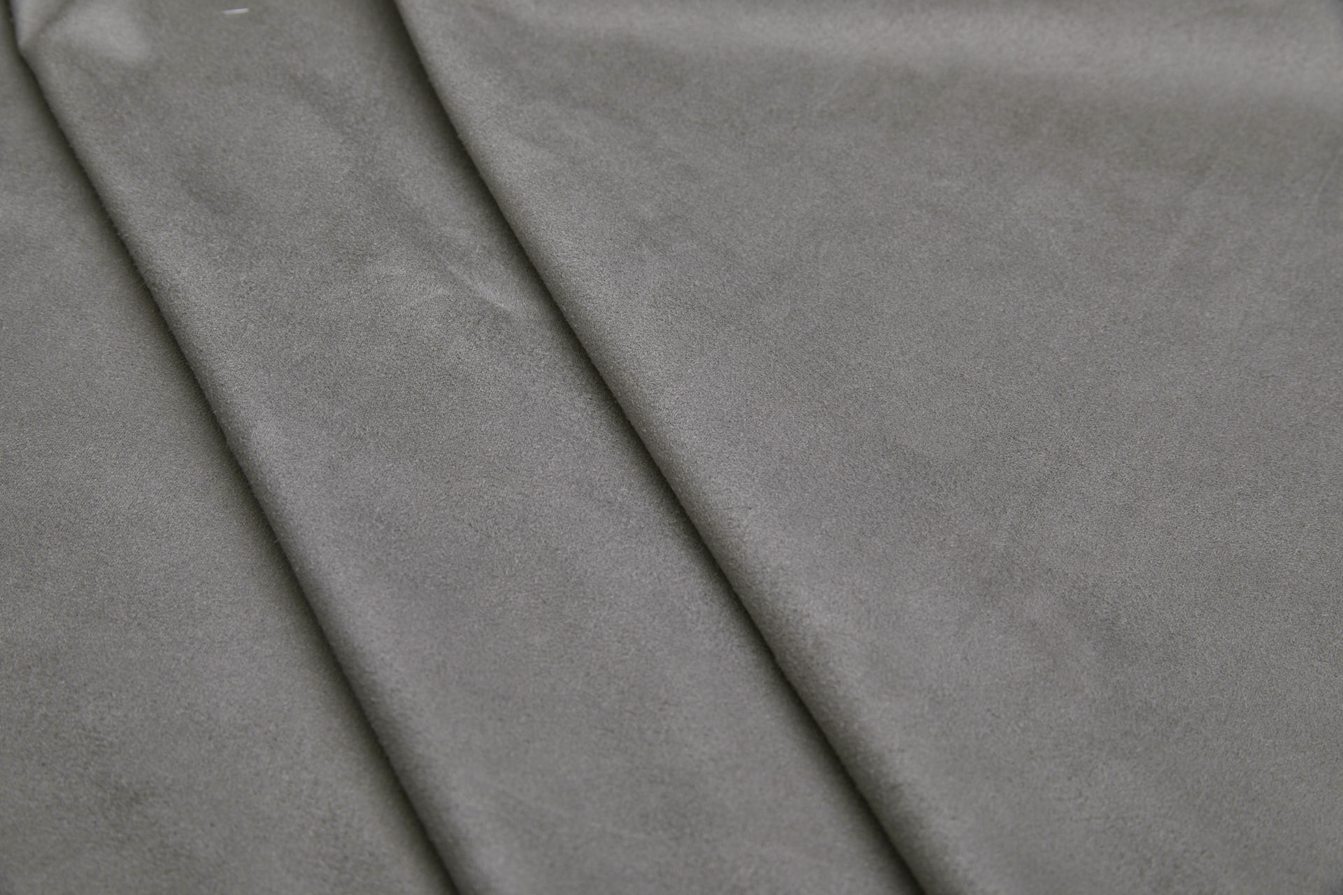 Soft Double Sided Stretch Suedette - Grey fabric, image 6 of 6