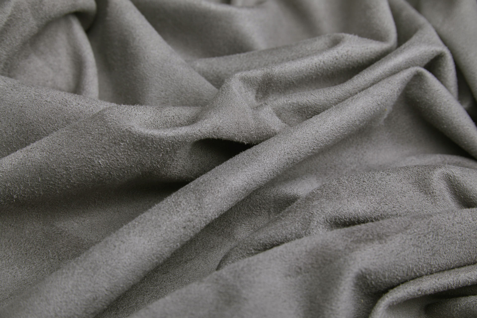 Soft Double Sided Stretch Suedette - Grey fabric