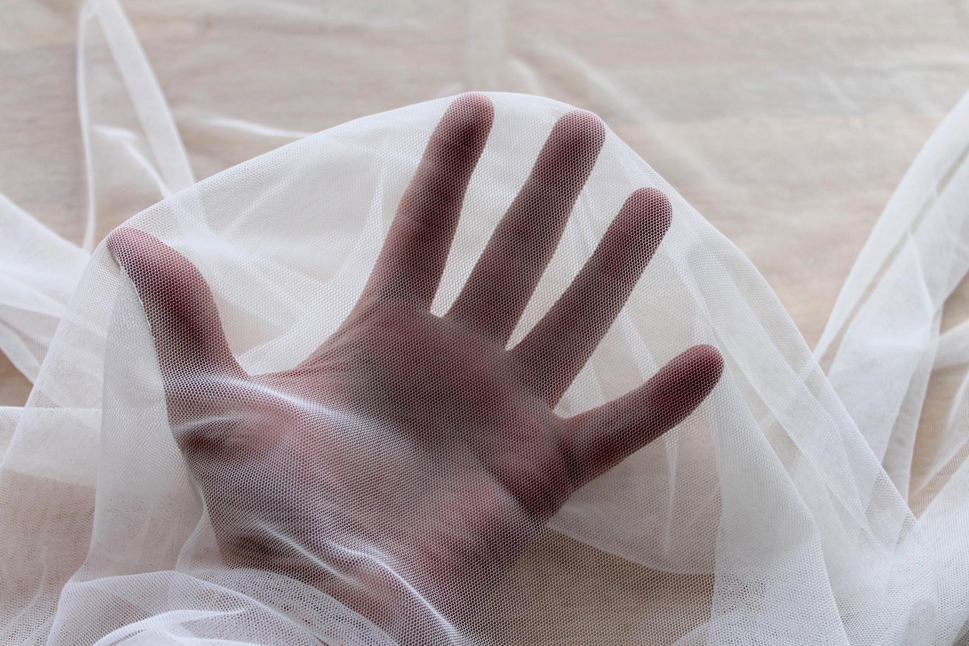 Soft Nylon Tulle - New Ivory - T50 fabric, image 3 of 6