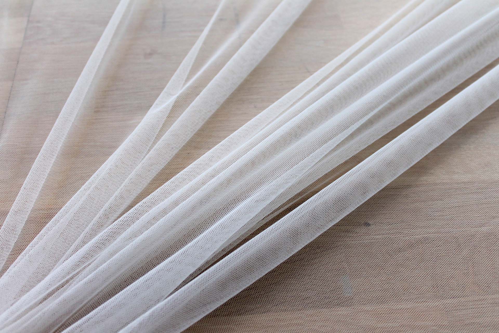 Soft Nylon Tulle - New Ivory - T50 fabric, image 4 of 6