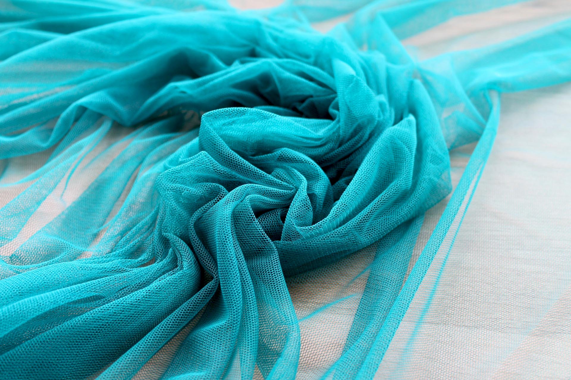 Soft Nylon Tulle - Peacock (was Jade) - T20 fabric, image 2 of 5