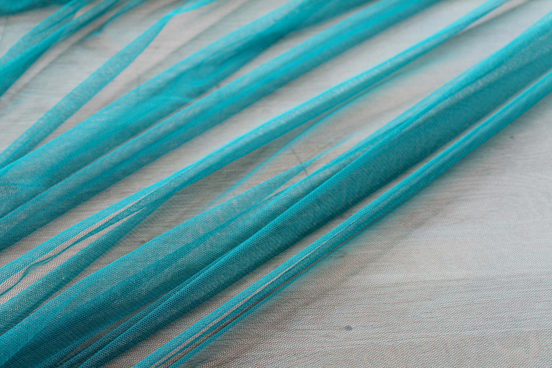 Soft Nylon Tulle - Peacock (was Jade) - T20 fabric, image 5 of 5