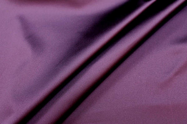 Stretch Duchesse Satin - Aubergine fabric