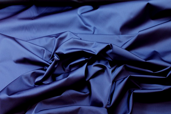 Stretch Duchesse Satin - Navy fabric, image 3 of 5