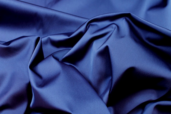 Stretch Duchesse Satin - Navy fabric, image 5 of 5
