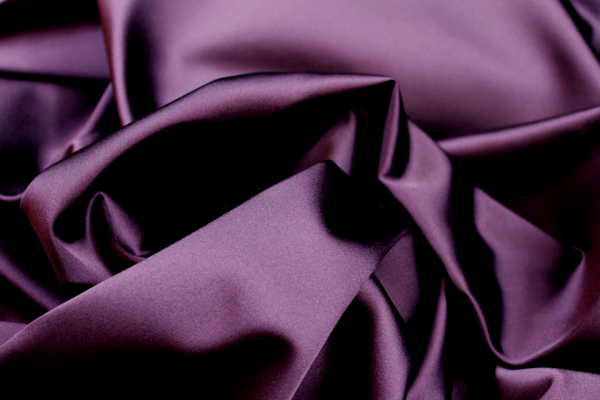 Stretch Duchesse Satin - Aubergine fabric, image 5 of 5