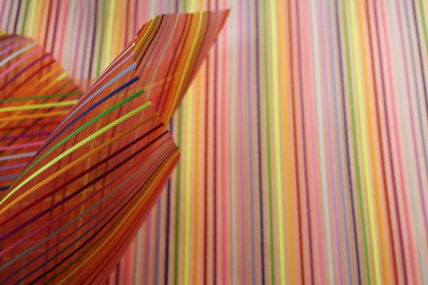 Rainbow Stripe Crin - Orange fabric, image 4 of 6