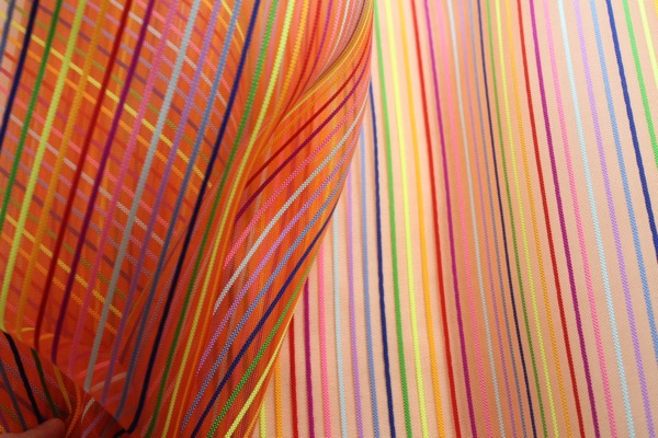 Rainbow Stripe Crin - Orange fabric, image 3 of 6